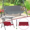 thumbnail image 6 of LINMOUA Non Slip Anti-fading Waterproof Bench Swing Seat Cushion, Black, Solid Print Chair Pad, 6 of 6