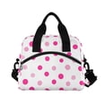 thumbnail image 6 of FORMRS Reusable Lunch Bag for Work School Leakproof Insulated Cooler with Adjustable Shoulder Strap, Purple Polka Dots, 6 of 6