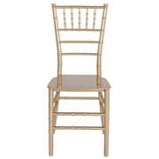 Flash Furniture Hercules Series Adult Size Resin Stacking Chiavari Chair, Gold