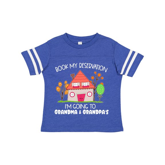 Inktastic Book My Reservation I'm Going to Grandma and Grandpa's Boys or Girls Toddler T-Shirt