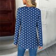 thumbnail image 5 of Women's Long Sleeve Tops 2026 Trendy Polka Dot V Neck Pullover Shirts Spring Causal Loose Fit Tunic Dressy Blouse, 5 of 7