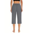 thumbnail image 3 of FNFYFH Clearance Womens Combo Yoga Capris Affordable Set Workout Pants,Dark Gray, 3 of 8