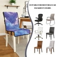 thumbnail image 5 of TSOVTHRID Starry Night Cloud Print Quilted Dining Chair Cushion Cover, Universal Cozy Chair Seat Covers Protector with Elastic Band, Anti-Slip Seat Slipcovers, Set of 1, 5 of 7
