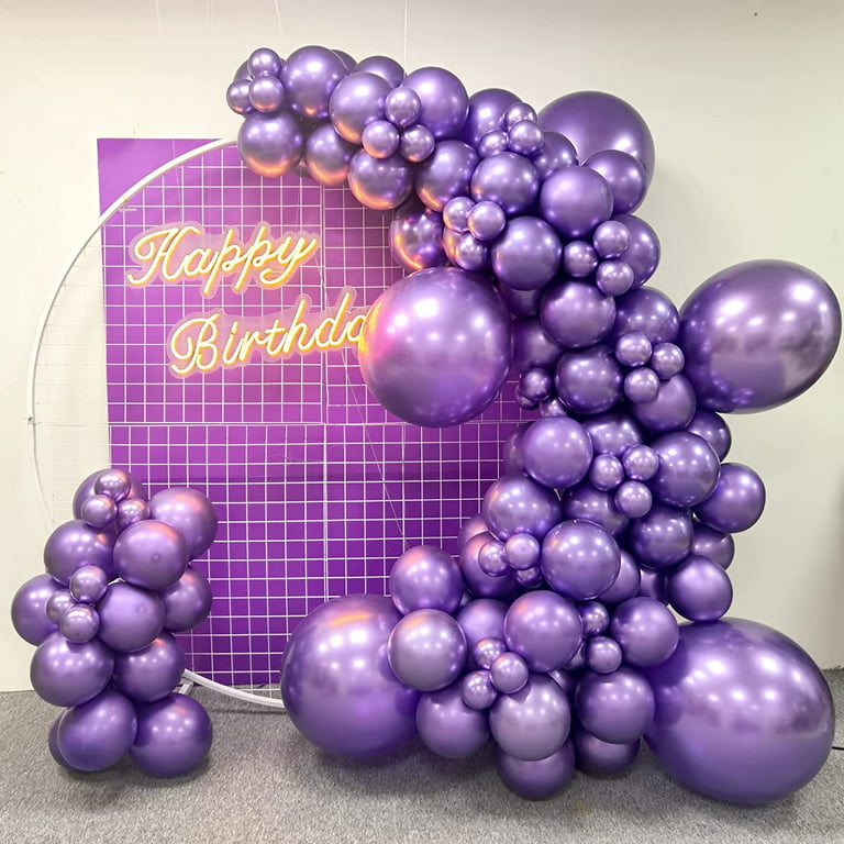 10 ballons - Violet - Happy Family