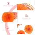 6 Pcs Folding Fan Flower Decorations Hanging Paper Fan Paper Fan Decor Paper Hanging Fan Paper