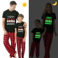 thumbnail image 2 of Pijama familiar a juego de Navidad, luminoso, brillante, colgante con My Gnomies, conjunto de Pijamas cortos rojos, 2 of 3