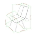 thumbnail image 6 of Home Square 5-Piece Set with Dining Table and 4 Dining Chairs in Gray, 6 of 20