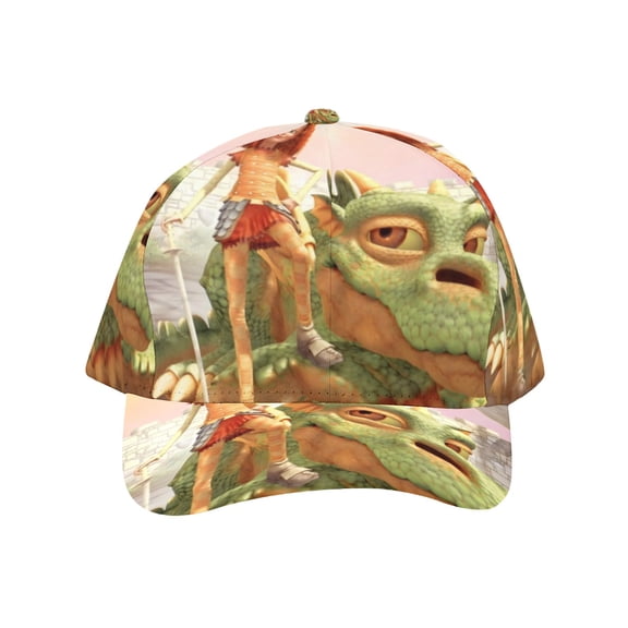 Jane and the Dragon-theme Baseball Cap For Men, Women & Kids, Classic Flat Brim Hat Hip Hop Trucker Hat Adjustable Snapback Hat