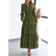 thumbnail image 2 of Vestido PRETTYGARDEN 2025 Maxi Verde Militar Manga Larga Talla L, 2 of 7