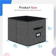 Onlyeasy Extra Large Foldable Cloth Storage Cubes 4 with Label Holders