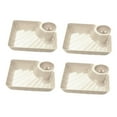 thumbnail image 1 of Elodie 4 Pieces Dumpling Plate with Dipping Saucer Flatware for Kitchen Sushi Gyoza Beige, 1 of 8