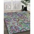 thumbnail image 3 of Ahgly Company Machine Washable Indoor Rectangle Transitional Dark Goldray Area Rugs, 7' x 10', 3 of 7