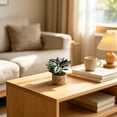thumbnail image 6 of Artificial Potted Plant,Weather Resistant Fake Plant in Woven Basket Faux Greenery Decor for Home Tabletop Living Room Office Shelf, 6 of 6