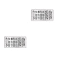 thumbnail image 2 of Vogacara 2019 1 pieza de plantillas para uñas, plantillas de sellos para arte de uñas, placas para esmalte de uñas en Gel, placa de imagen para 9 2piezas Vogacara CBP165384, 2 of 5