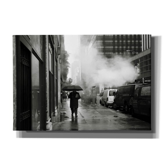 Epic Graffiti 'NYC Rain' by Nina Papiorek, Canvas Wall Art, 26"x18"