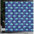 thumbnail image 3 of Ambesonne Geometric Shower Curtain, Abstract Circular Shapes, 69"Wx70"L, Persian Blue and Turquoise, 3 of 4