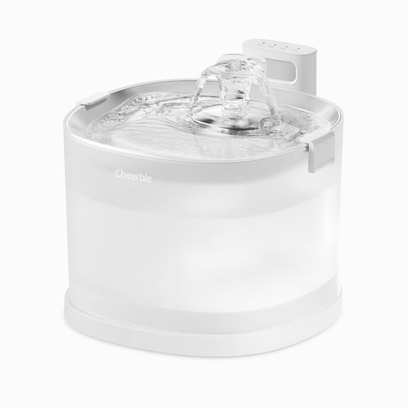 Cheerble Elfin E1 2 L Stainless Steel Pet Water Fountain with Filter