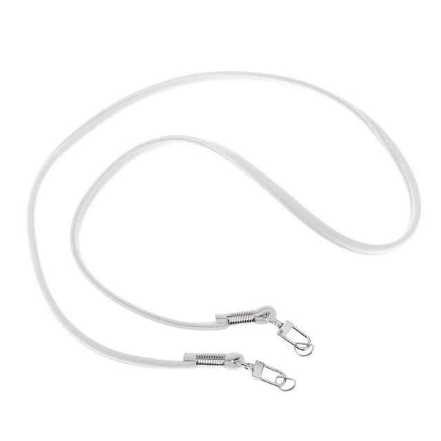 Milaget Skinny Leather Strap - Handbag Purse Straps, Shoulder Body Replacement Straps, White