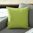 thumbnail image 4 of Funda Cojín 50x50 Verde Lima Juego de 2 Decoración Habitación Bebé Salón Hogar Fundas Cojines Sofá Cama Cuadrado Doble Cara Color Liso Suave Chenilla Fundas Cojines con Cierre Cremallera, 4 of 5