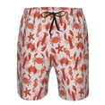 thumbnail image 3 of Fuzoiu Sea Creatures Print Men's Beach Shorts,Men's Swim Trunks,Quick Dry Board Shorts with Pockets,Men's Bathing Suits for Surfing, Running, and Casual Wear-XX-Large, 3 of 6