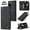 Black, variant on ETFAST Leather Wallet With Card Holder Zipper Phone Case For Redmi Note 10 Pro Max High Quality Leather Phone Case