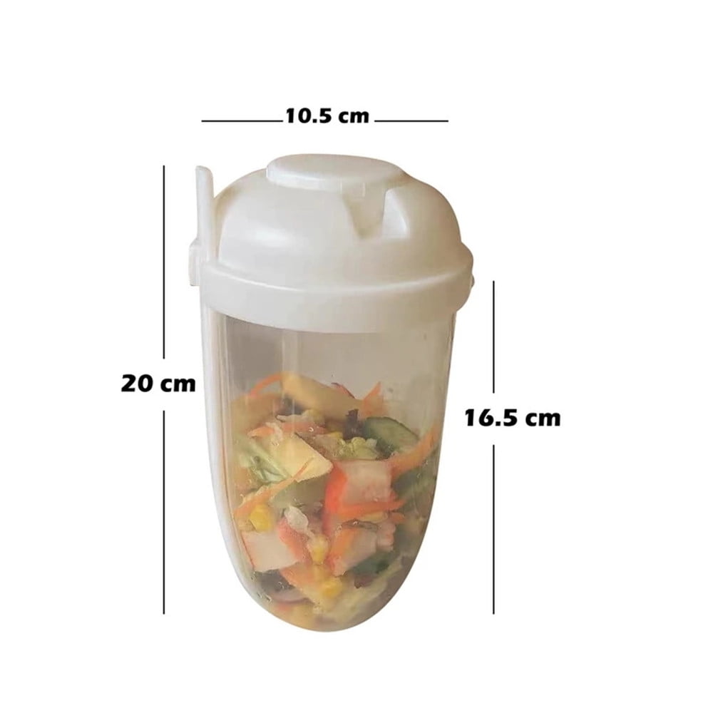 Healthy Lunch Salad Shaker Reusable Plastic Container with Fork and Knife,  4-Cup Capacity/Plastic Salad Bowl - China Salad Bowl and Plastic Bowl price