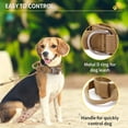 thumbnail image 5 of Collar táctico para perros con asa de control, collar ajustable de nailon militar, hebilla metálica, acolchado para perros de tamaño mediano, ideal para caza y entrenamiento al aire libre (marrón-XL)., 5 of 5