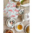 thumbnail image 4 of Pink Flamingo Kitchen Dish Towels for Drying Dishes Set of 4, Blue Summer Tropical Plants Leaves Waffle Weave Microfiber Hand Tea Bathroom Towels Quick Dry & Absorbent Towel 15.7x23.6, 4 of 7