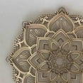 thumbnail image 6 of Romantic Mandala Yoga Room Night LightMultilayered Wall Mounted Cut Carved Lamp for Home Decor Party Background Ornament - Wooden, 6 of 8
