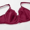 thumbnail image 5 of AJGRHE Women All Day Comfort BraDouble Lace Lingerie Plus Size Bra for Full Support and Comfort 85D Wine, 5 of 6