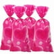 thumbnail image 3 of Xiao Hua 150 bolsas de celofán con cierres giratorios para dulces, galletas, repostería, pasteles, bodas, cumpleaños (rosa oscuro), 3 of 4