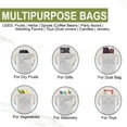 thumbnail image 4 of 14x17 Inches Reusable Eco-Friendly Cotton Double Drawstring Bags Natural Color, 4 of 6