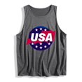 thumbnail image 4 of Trikvn Patriotic Tank Tops for Women American Flag 4th of July Sleeveless Crewneck Summer Casual Tees Independence Day Trendy Vacation Shirts, 4 of 4