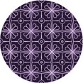 thumbnail image 1 of Ahgly Company Machine Washable Indoor Round Transitional Rich Lilac Purple Area Rugs, 3' Round, 1 of 7