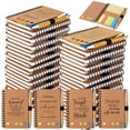 thumbnail image 1 of Juego de cuadernos Czlotyh 40 cuadernos en espiral de 10 x 13,5 cm con bolígrafos de bambú, 1 of 6