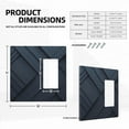 thumbnail image 3 of Dark Black Pattern Light Switch Cover Decorative Switch Plates and Outlet Covers Wall Plate for Electrical Kitchen Home Office Art Decor Mid-size, 3 of 4