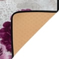 thumbnail image 5 of Non-Slip Area Rug 72"x48" Indoor Washable Floor Mats Carpet Printed for Living Room, Bedroom, Home Decor Magenta Roses, 5 of 7