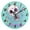 Cartoon Skeleton Dancing, variant on Dailycode Round Wall Clock Battery Operated Silent Non-Ticking Hanging Clock 10" Cartoon Skeleton Dancing with Star