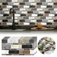 thumbnail image 2 of 5 Sheet Peel and Stick Backsplash Waterproof Stone Backsplash Tile Marble Self Adhesive Peel and Stick on Backsplash for Kitchen Bathroom Fireplace Cabinet 4"x8" White, 2 of 7
