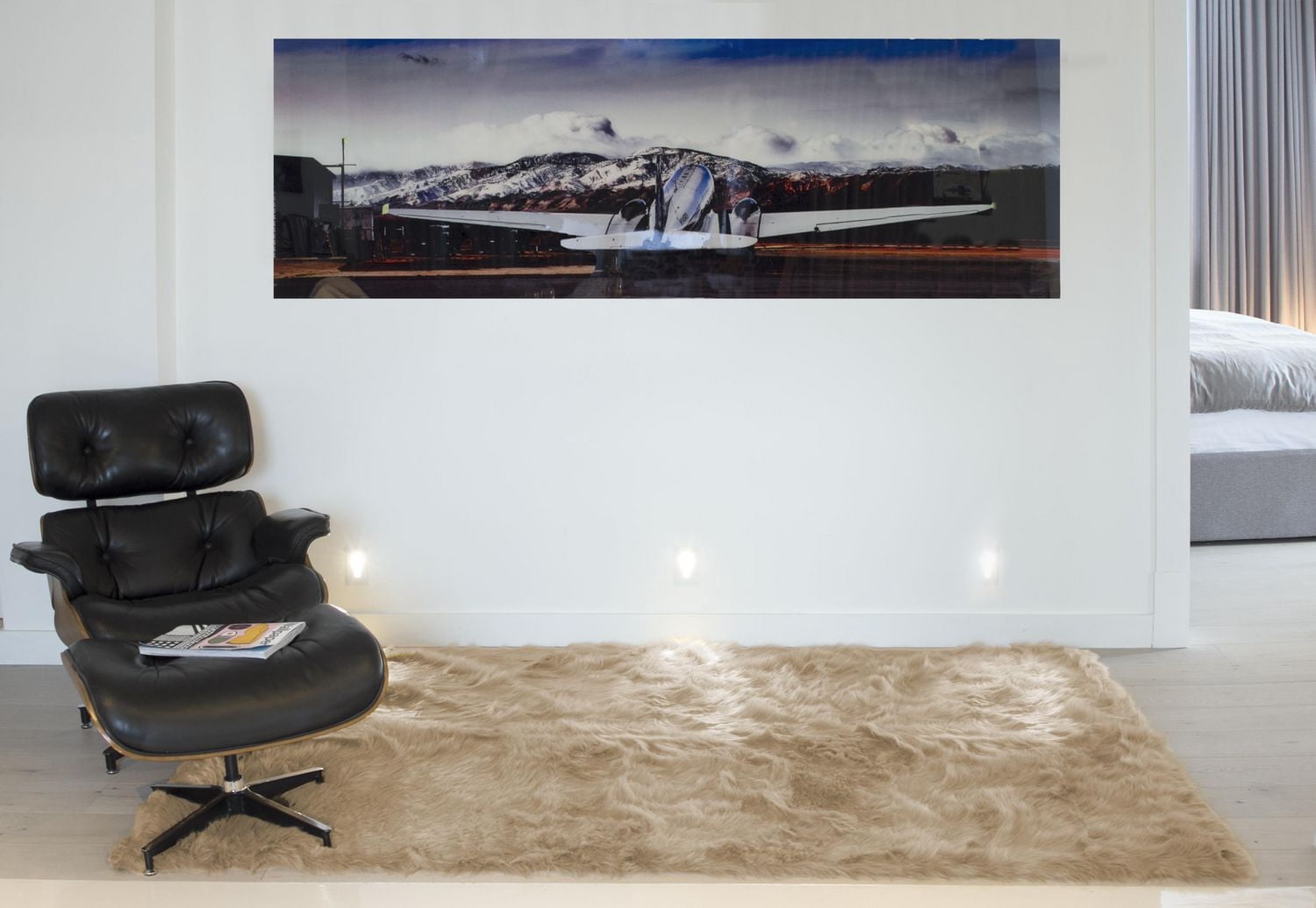 H-LUXE Hudson Faux Fur 5'X8' Rug