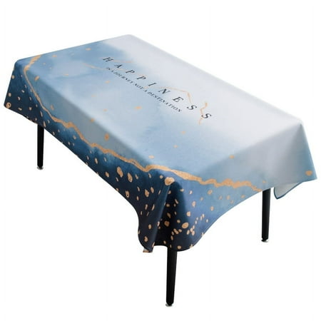 

New Black Art Waterproof and Oil-proof Tablecloth Light Luxury Ins Party Birthday Tablecloth Dormitory Desk Cloth Tischdecke