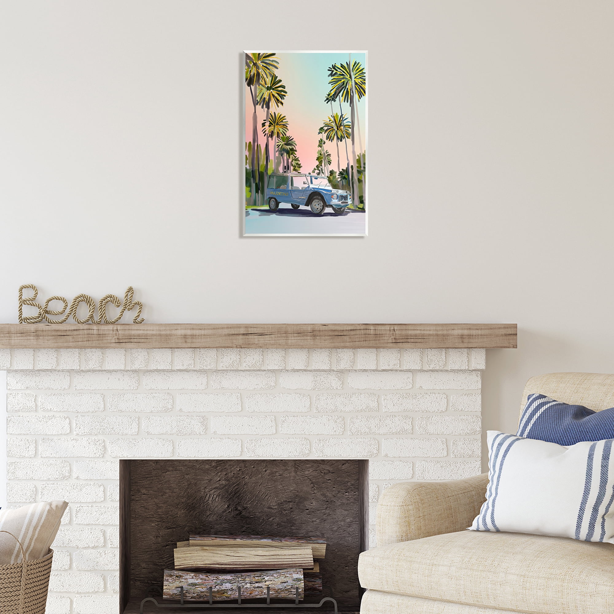 Stupell Industries Fashion Brand Tropical Truck Transportation Painting Unframed Art Print Wall Art, 13 x 19