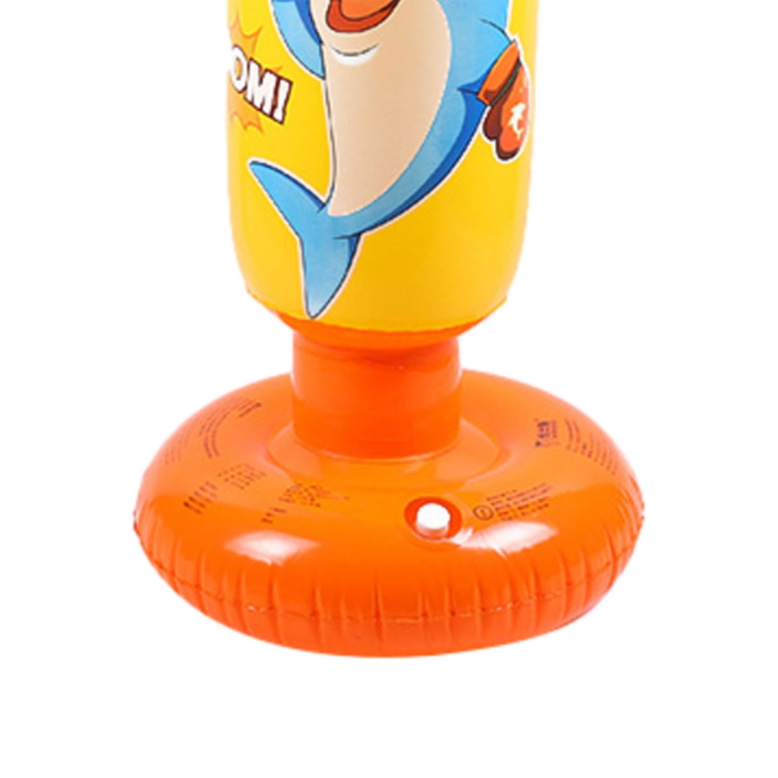 LeeQinersw Freestanding Air Bag Inflatable Boxing Bag Foldable Kids Punching Bag Inflatable yellow