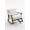 White, variant on Legahome Nursery Rocking Chair, Teddy Upholstered Rocking Accent Chair with 23.6"Extra Wide Seat, Thick Cushion and Solid Wood Frame, Modern Accent Glider Rocker for Living Room, Reading Room, White