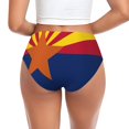 thumbnail image 2 of Women's Arizona Flag Seamless Hipster Panties Stretch printed Bikini Underwear X-Small, 2 of 6