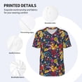 thumbnail image 3 of KLL Rock Music for Men's Baseball Shirts,Short Sleeve Casual Shirts Button Down Shirt for Men Beach Summer Wedding Shirt-XX-Large, 3 of 7
