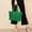 Green, variant on Quilted Tote Bag for Women, Puffer Shoulder Bag, Large Nylon Handbag with Zipper Closure, Lightweight for Work, Travel, Weekend Outings