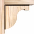 thumbnail image 3 of 5 1/2"W x 8"D x 8"H Del Monte Smooth Corbel w/Backplate, Douglas Fir, 3 of 9