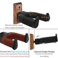 thumbnail image 3 of Soporte de pared para guitarra Onmiwod Auto Lock, madera de nogal negro, 3 of 8