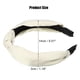 thumbnail image 4 of Seda Anudada Diadema, Pelo Diadema para Mujeres, Blanco, 1.2 Pulgadas Ancho, 4 of 7